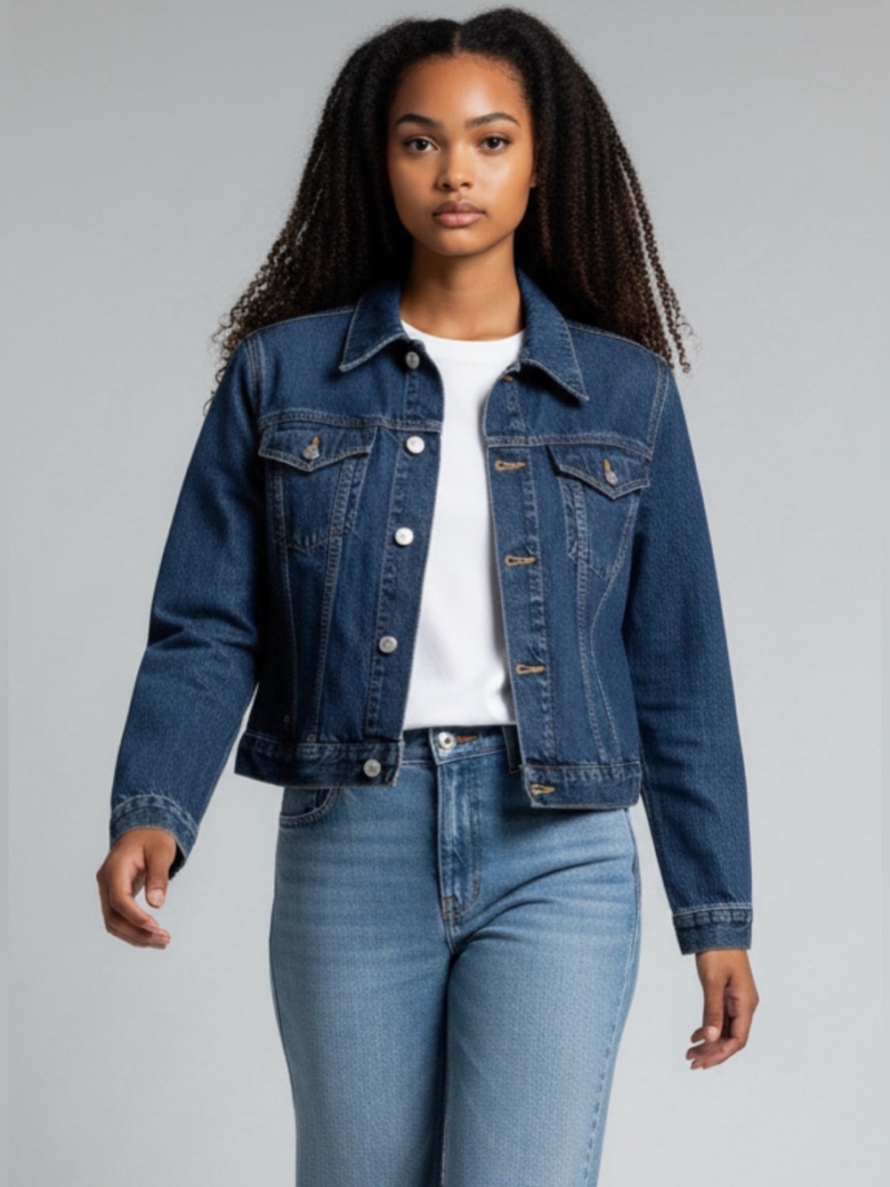 ETICA Anthropologie Pixie Women's Denim Jacket Small